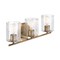 Designers Fountain Haven 24 in. 3-Light Old Satin Brass Vanity Light with Clear Rippled Glass Shades for Bathrooms D309M-3B-OSB - alternate 7